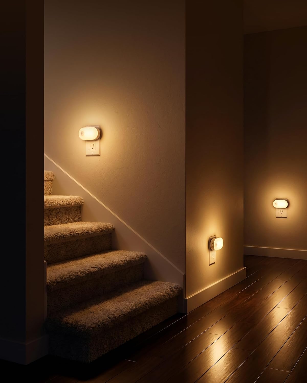 Lyridz 120 Lumens Ultra Bright Plug-in Motion Sensor Night Light, 6-Pack