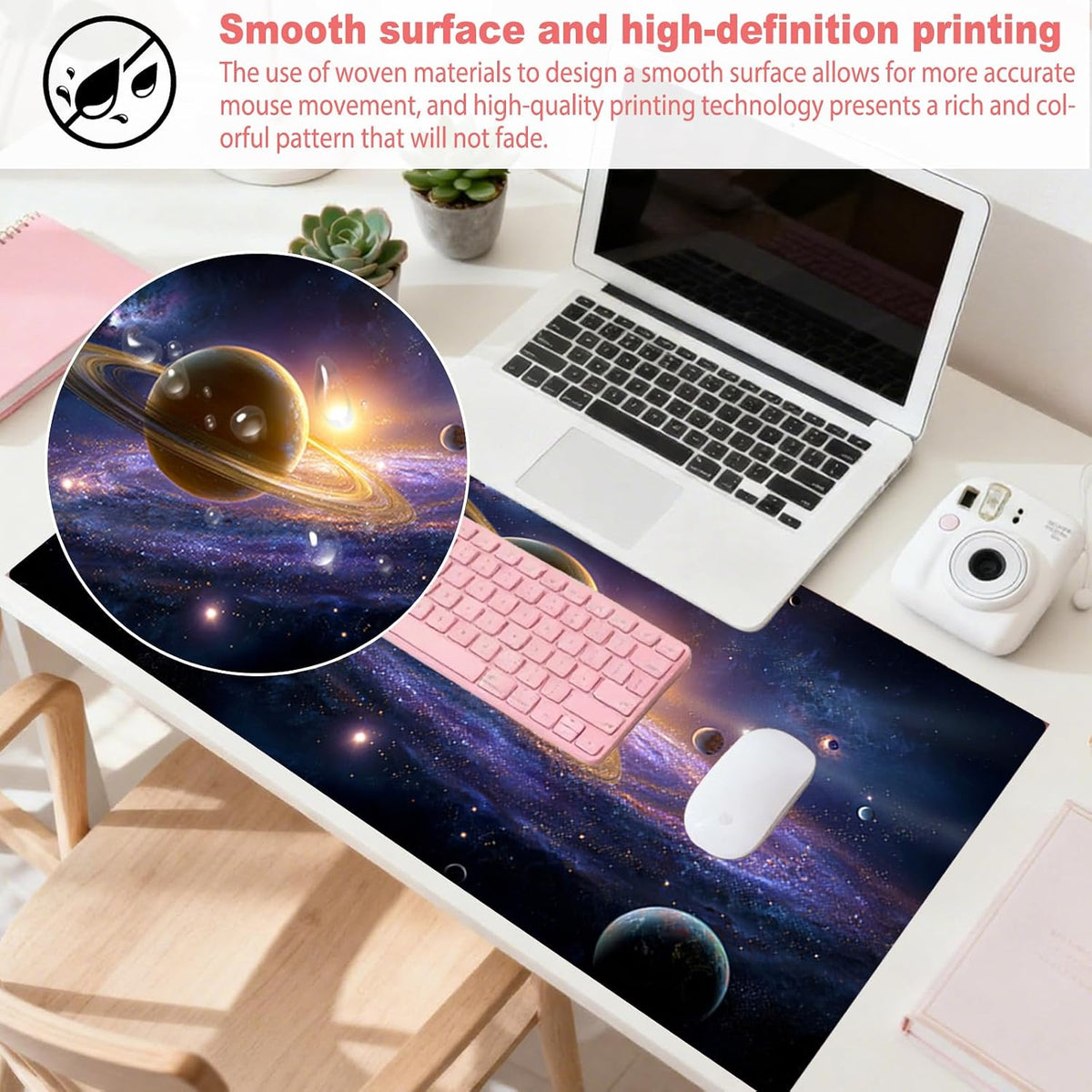 Nuxovilar Cosmic Large Mouse Pad 35.4x15.7in Desk Mat