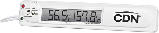 CDN Audio/Visual Refrigerator/Freezer Alarm | Room & Refrigerator/Freezer Monitoring, Alert, 39" Sensor Cable, Protects Against Food Spoilage During Power Outages - TA20