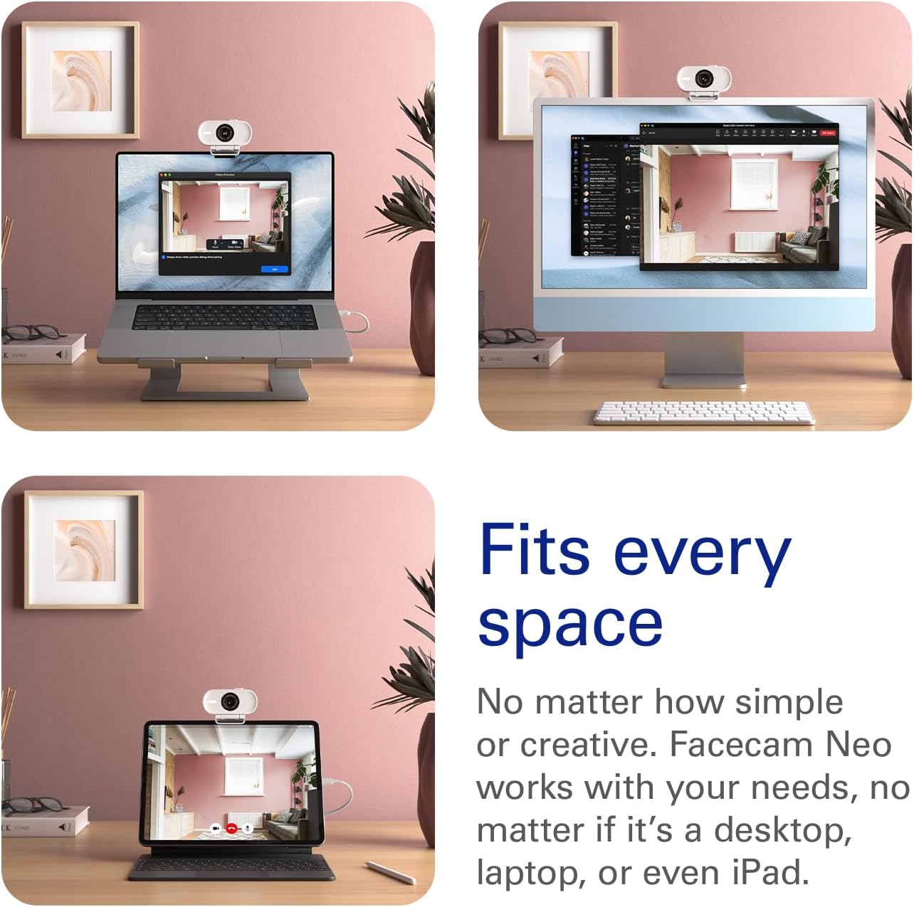 Elgato Facecam Neo, Full HD Webcam with Privacy Shutter | 1080p60 true HD video, HDR enabled, Plug and play setup, Easy-slide shutter, Zero-plastic packaging, USB-C