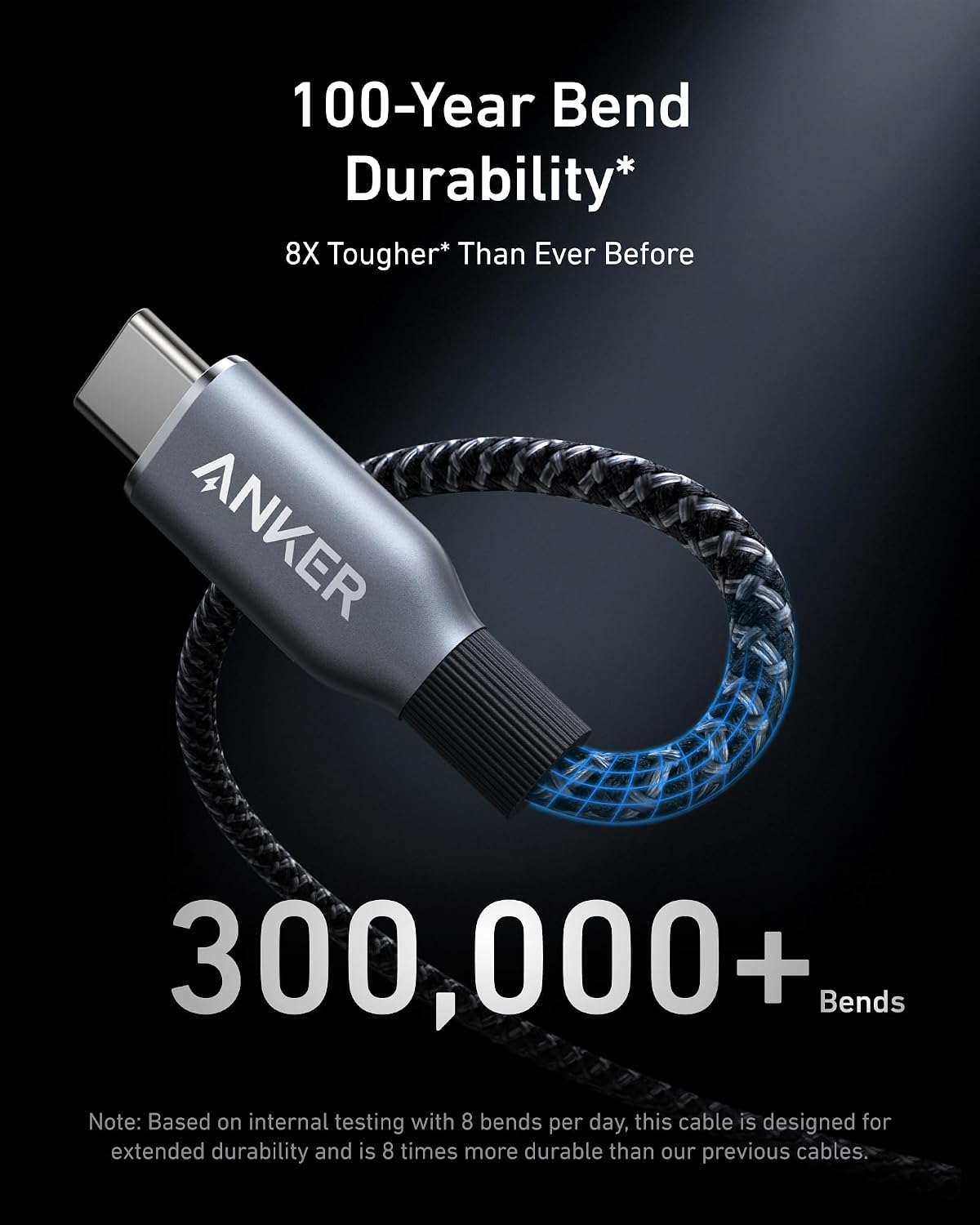 Anker Prime USB C to USB C Cable, 240W Fast Charging Durable Cable (6 ft) | USB 2.0 Upcycled Braided Nylon, 100-Year Bend Durability for iPhone 17 / 17 Pro / 17 Pro Max, MacBook, Galaxy, and More