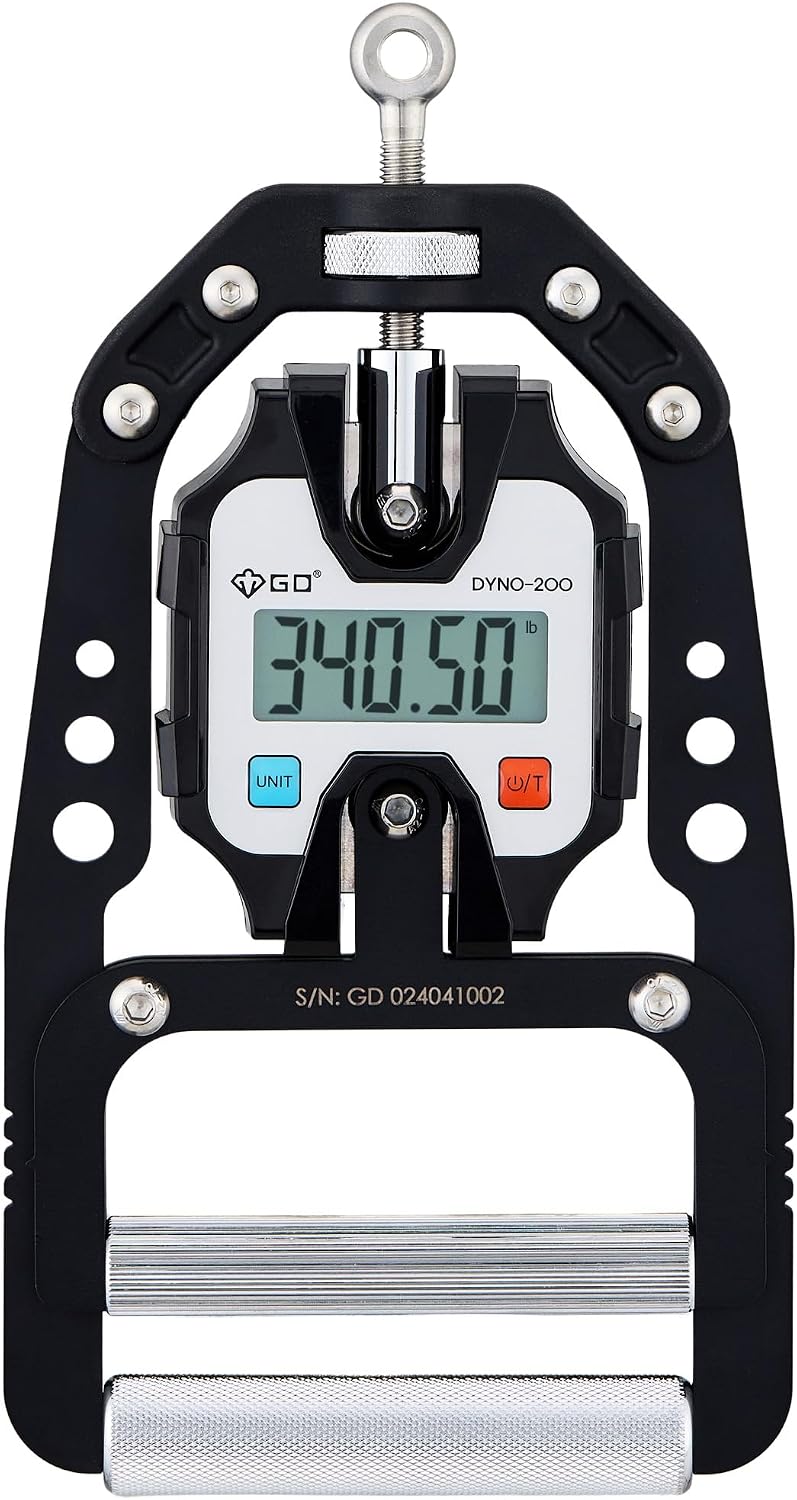 GD DYNO-200 Grip strength tester Digital Hand Dynamometer 440 Lbs | 200kg Hand Strength Tester, Grip Strength Measure, Forearm Exerciser, Arm wrestling training equipment, Gripper strengthener