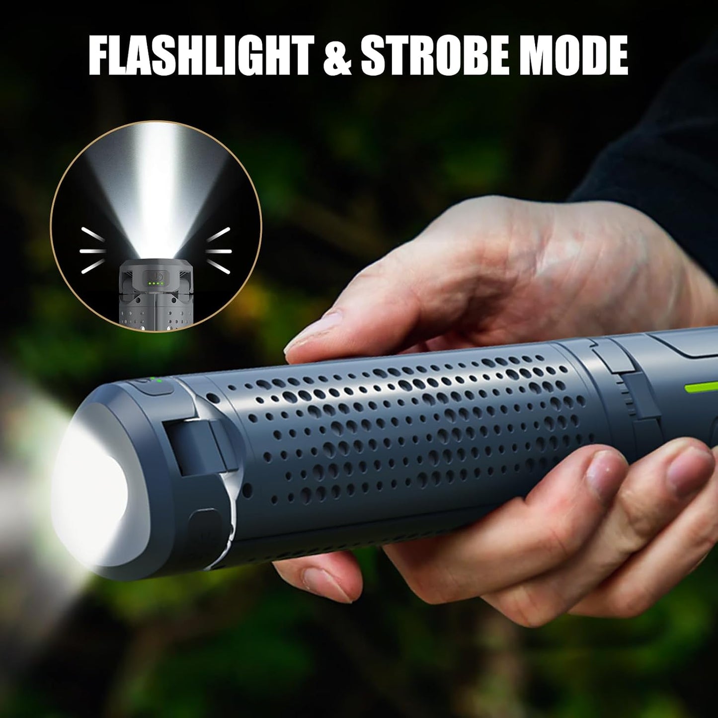 Telescopic Tripod Camping Light, 40" Adjustable Height, 20H Runtime &1000LM | Outdoor Lamp for Camping Emergency Power Outage Survival Gear - Grey