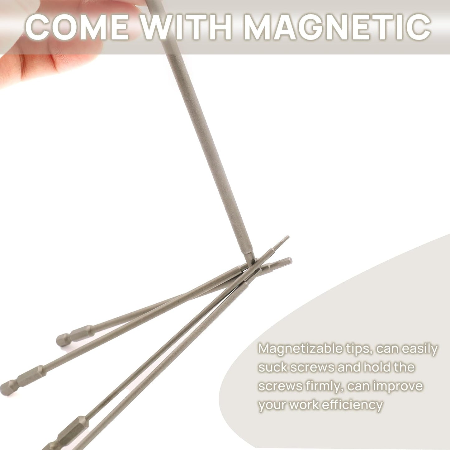 RC Hex Bit 1.5mm 2.0mm 2.5mm 3.0mm 4mm for Electric Screwgun/Power Drill | 6 Inch Power Bits,Hex Head Allen Wrench Drill Bit Set,Professional Grade ¼ Inch Hex Shank for Screwdrivers,High Quality Steel