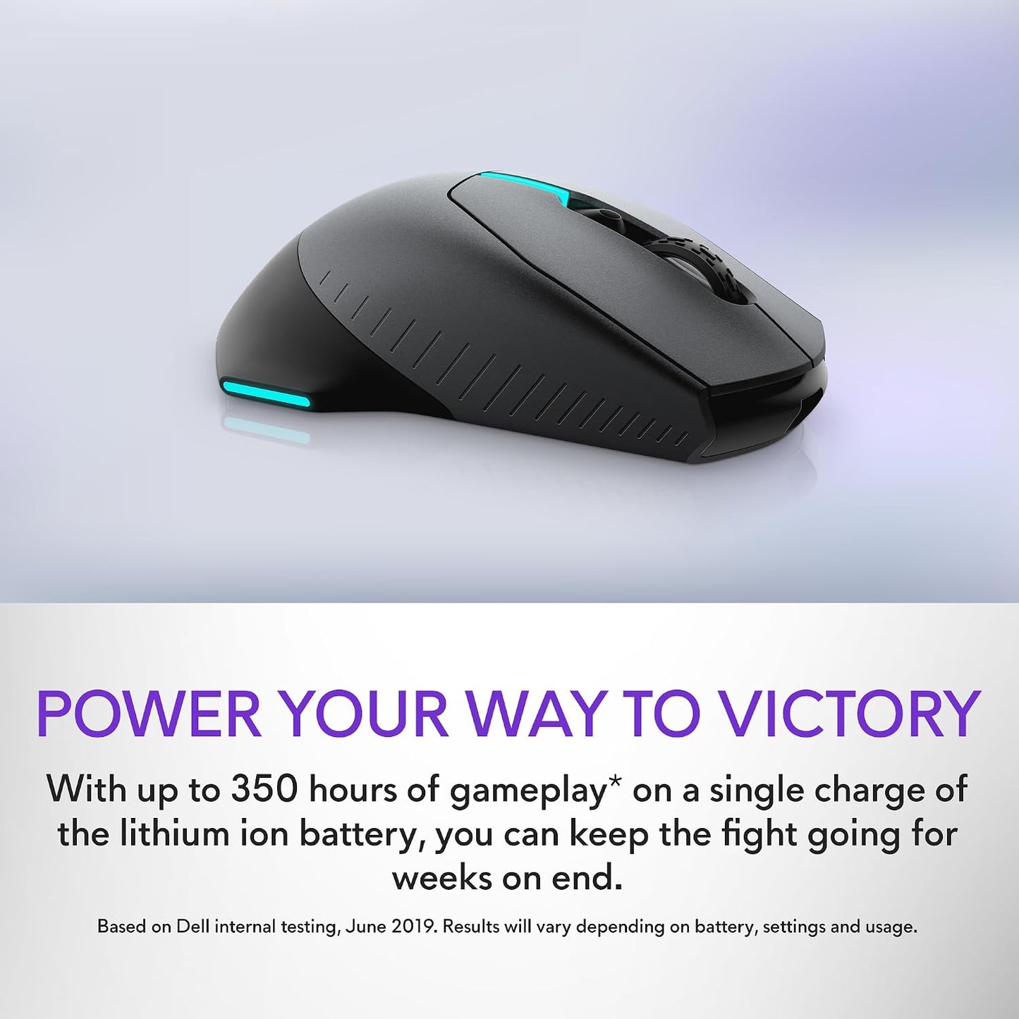 Alienware Wireless Gaming Mouse AW610M, 16000 DPI, 400 IPS, 7 Buttons | USB Wired, Optical Sensor, Programmable Controls, 1000Hz Polling, RGB Lighting, Dark Side of the Moon
