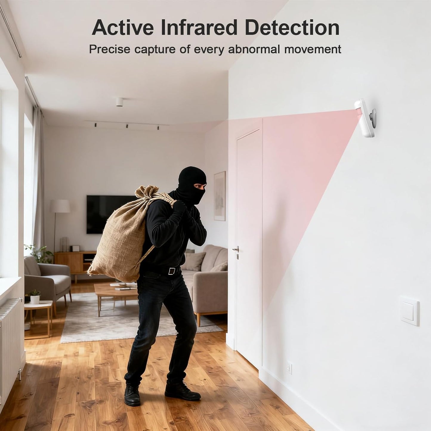 Home Security Systems,Door & Window Alarms for Home Kit,WiFi+GSM/4G Door/Window Alarm,Motion Sensors,SOS Button,Remote orSmart Life Tuya APP Control,for Apartment Kids Safety NO Monthly Fees,