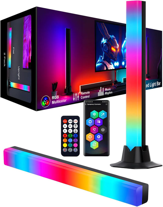 RGB Light Bar, LED Light Bar, APP Control USB Powered, Color Changing TV Backlight Music Sync Ambient Lighting for Room PC Monitor Gaming Party Desk