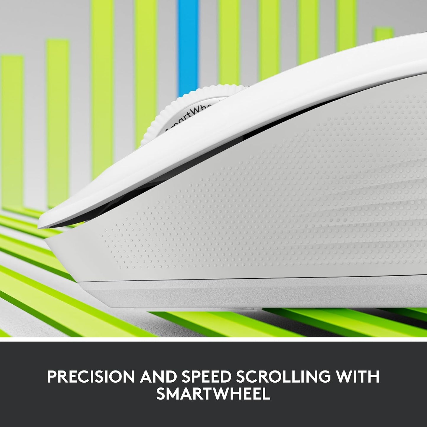 Logitech Signature M550 Wireless Mouse Small to Medium Sized - Off White | For small to medium sized hands, 2-year battery, multi-device compatibility