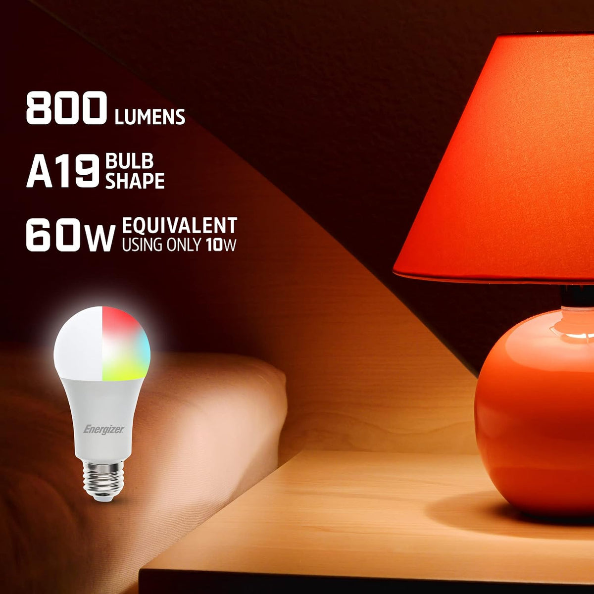Energizer SMART RGBW A19 Bulb - 2 Pack