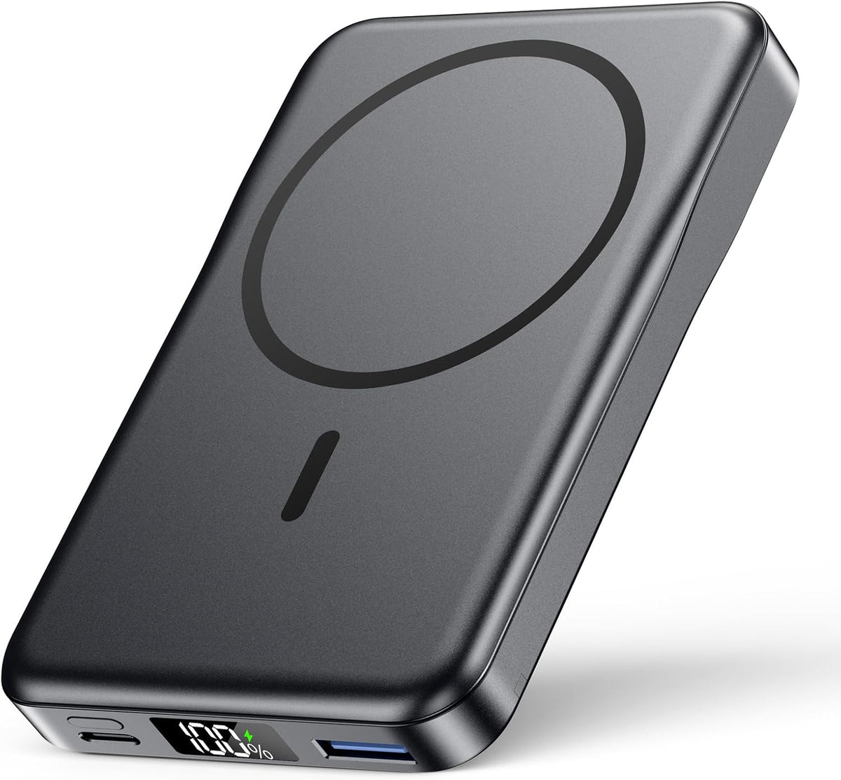 Magnetic Portable Charger 10000mAh, 20W Power Bank with Built in Cable | 20W Fast Charging for Magsafe Battery Pack with LED Display, Travel Essential for iPhone 17/16/15/14/13/12 Pro/Pro Max-Black