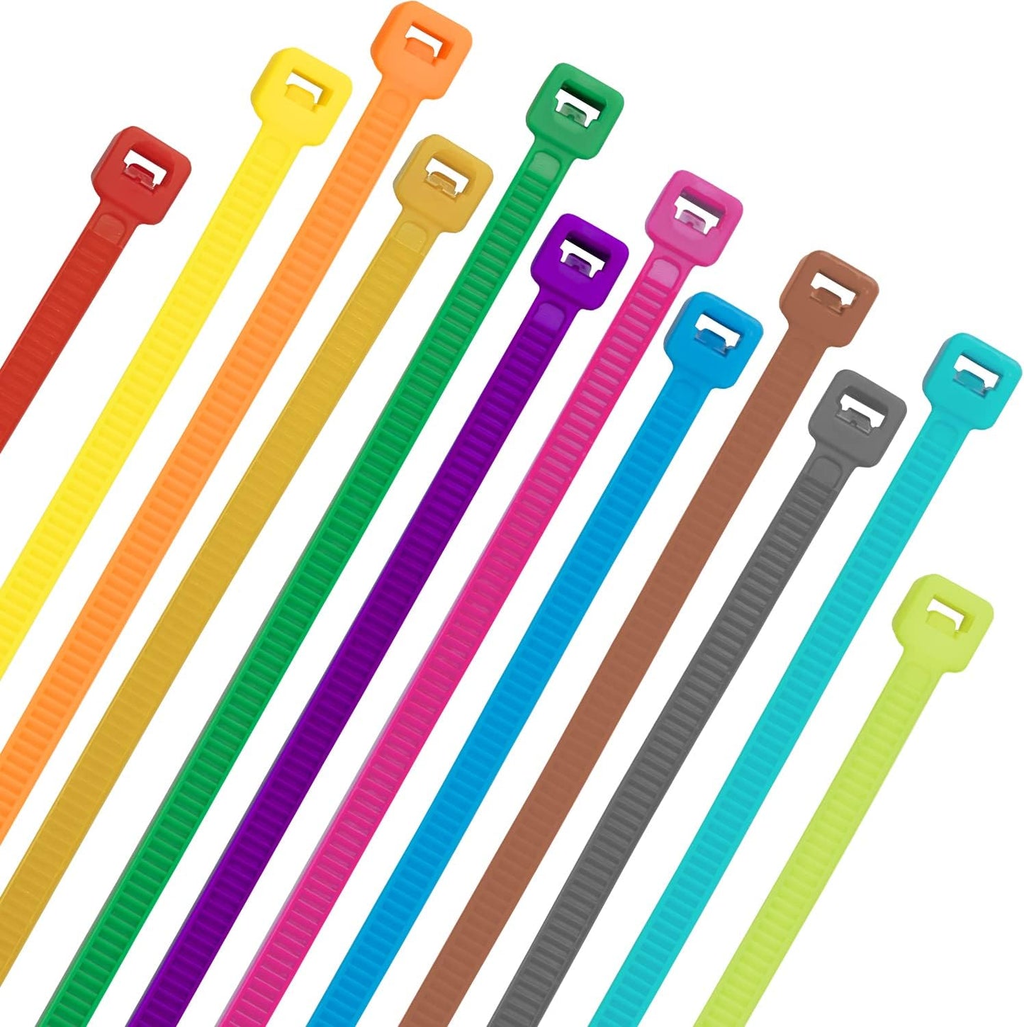 XINGO 1400 PCS Colored Zip Ties 4 Inch, Multicolor Zip Ties, Mix Packed 14 Color Plastic Wire Ties Assortment for Home Office Garden Garage and Workshop