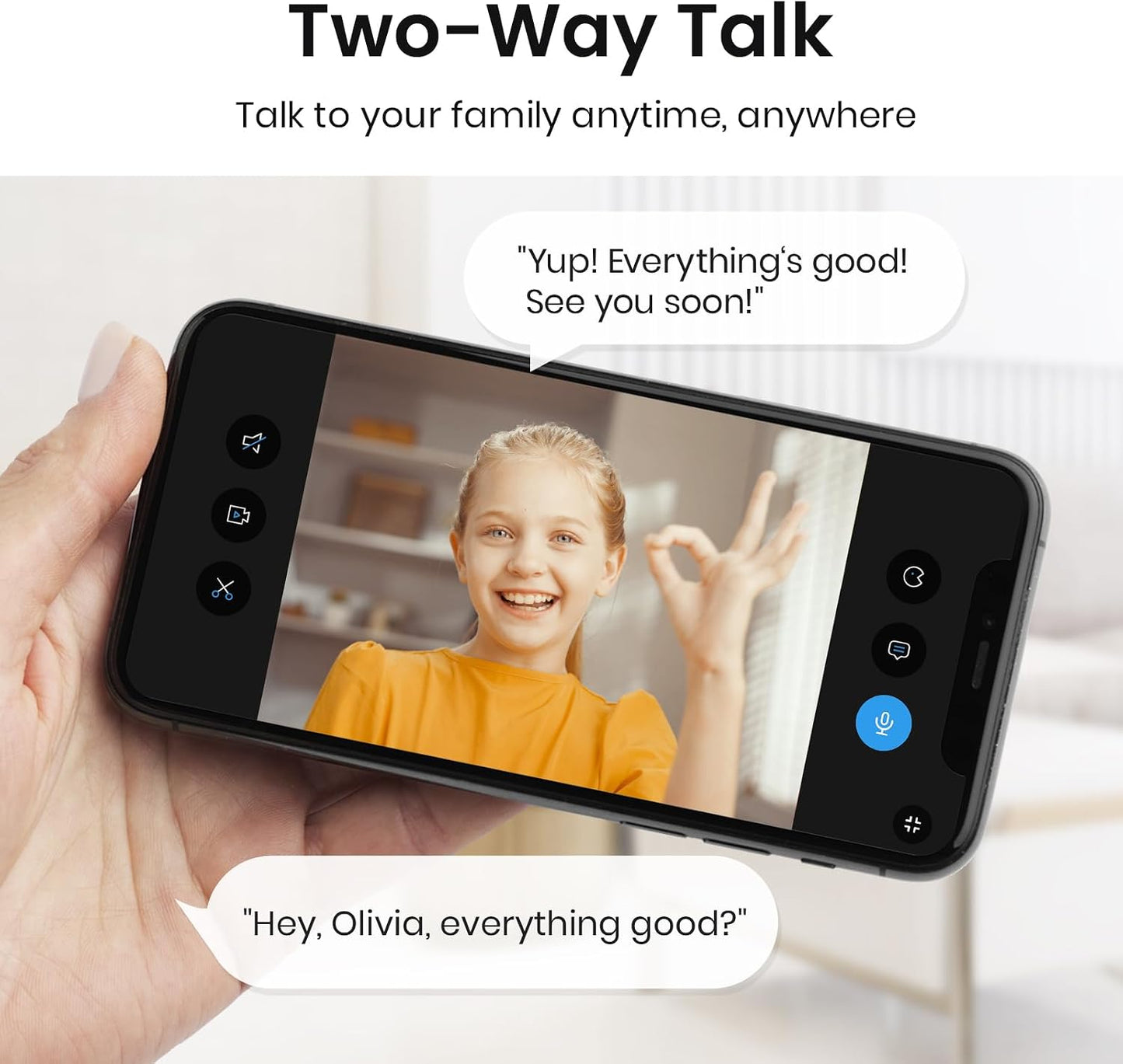 aosu 2K Indoor Camera,Baby Monitor for Home Security with 2.4GHz WiFi only | 360° Home View,One-Touch Calls,Smart Motion Tracking,IR Night Vision & 24/7 Recording,Compatible with Alexa/Google