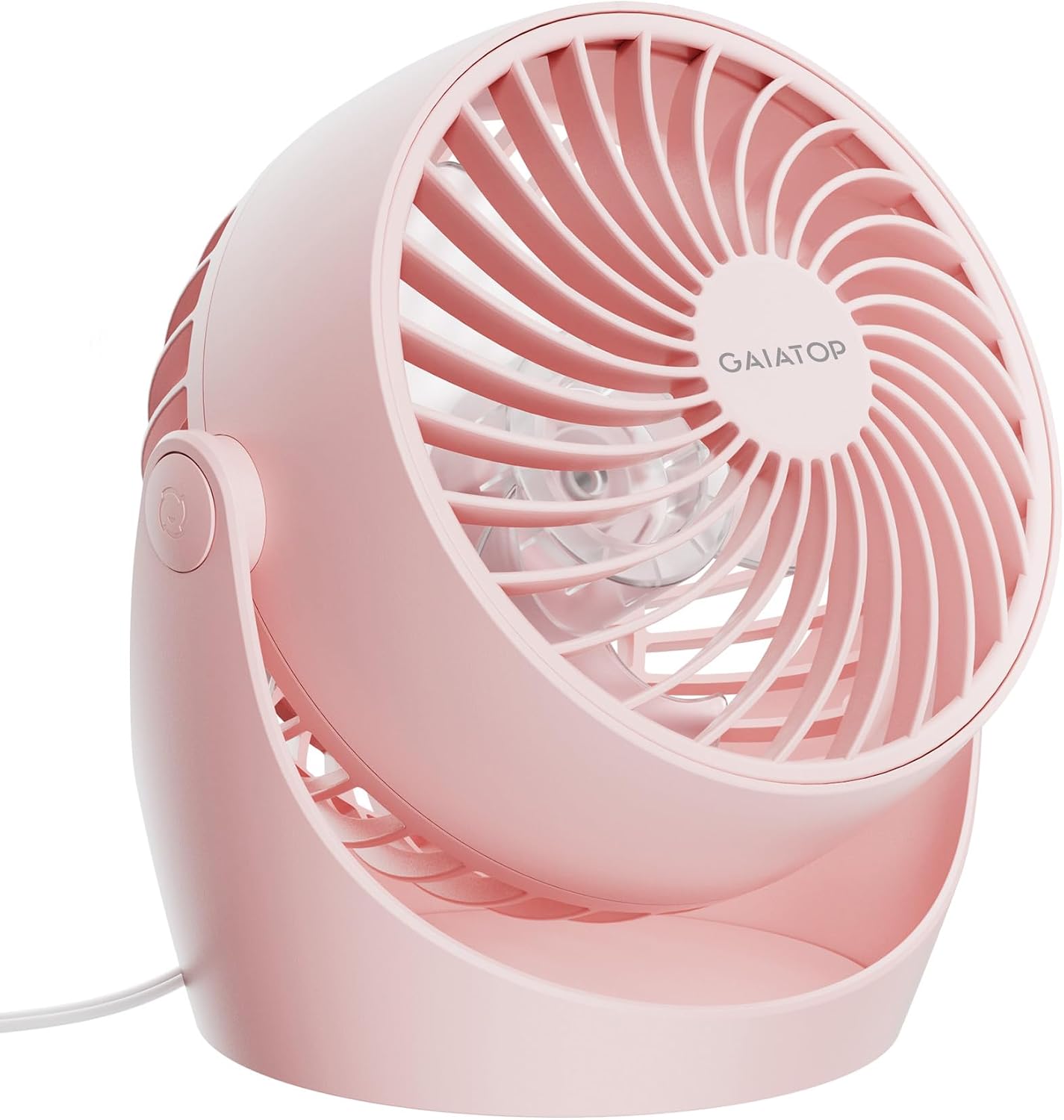 Gaiatop Desk Fan, 5-Inch Portable Electric Table Desktop Air Circulator Fan | Powerful with 3 Speed 360° Adjustable Tilt Compact Design For Cooling Home Room Bedroom Bathroom Kitchen Office