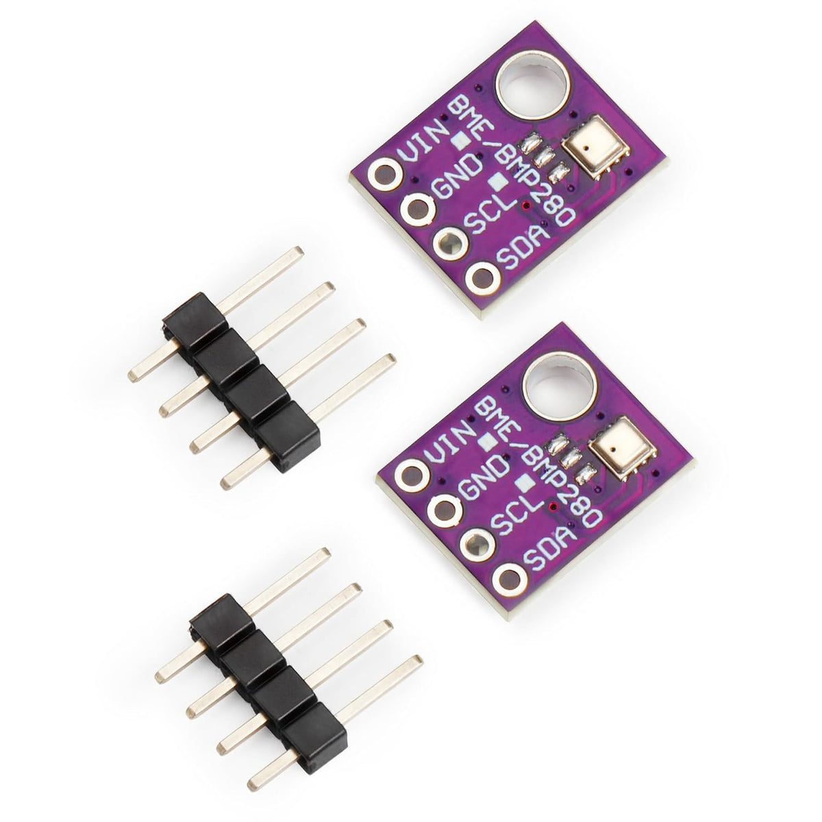2PCS BME280 5V Sensor Module Atmospheric Pressure Temperature Humidity Sensors I2C SPI Breakout GY-BME280