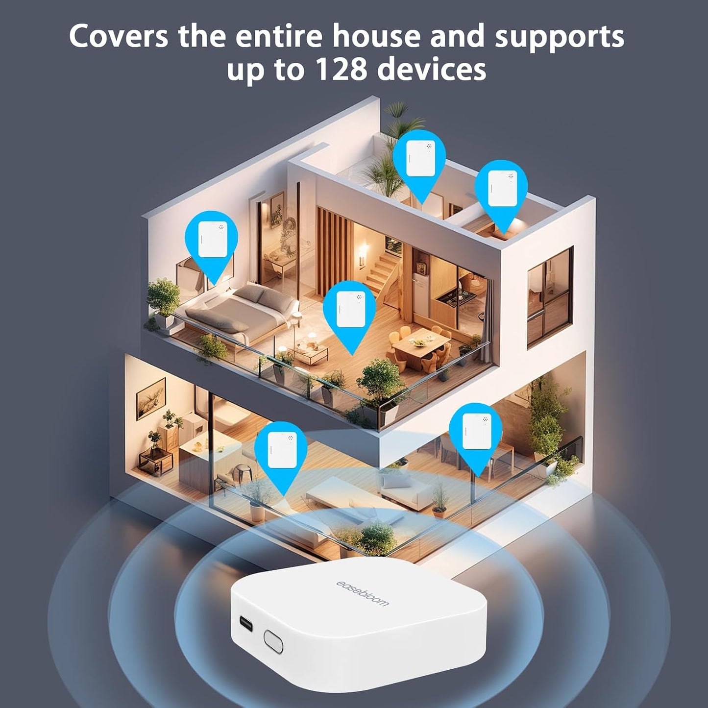 Water Leak Detector for Home 3 Packs | 90dB Siren & Instant App Alerts, Expandable to 128 Sensors, For Basement/Kitchen/Bathroom, Water Sensor Alarm Leak Detector