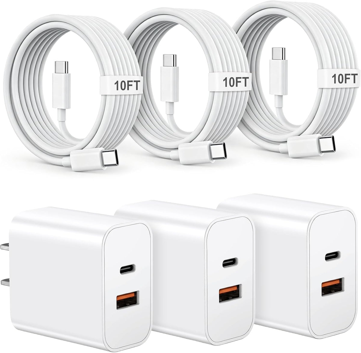 iPhone 18 17 16 15 Charger Fast Charging Type C USB C Chargers Black