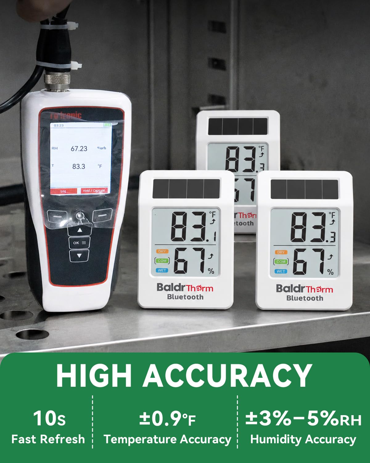 Bluetooth Thermometer Hygrometer 3 Pack, Indoor Room Humidity Meter