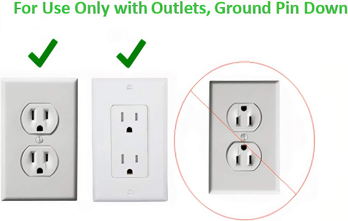 Sleek Socket No Shock Child Protector, Outlet & Plug Concealer with Protective Cord Clips, 8-Foot Flat Extension Cord with Multiple Outlets, Baby Proofing Outlet Cover, No Access to Dangerous Cords