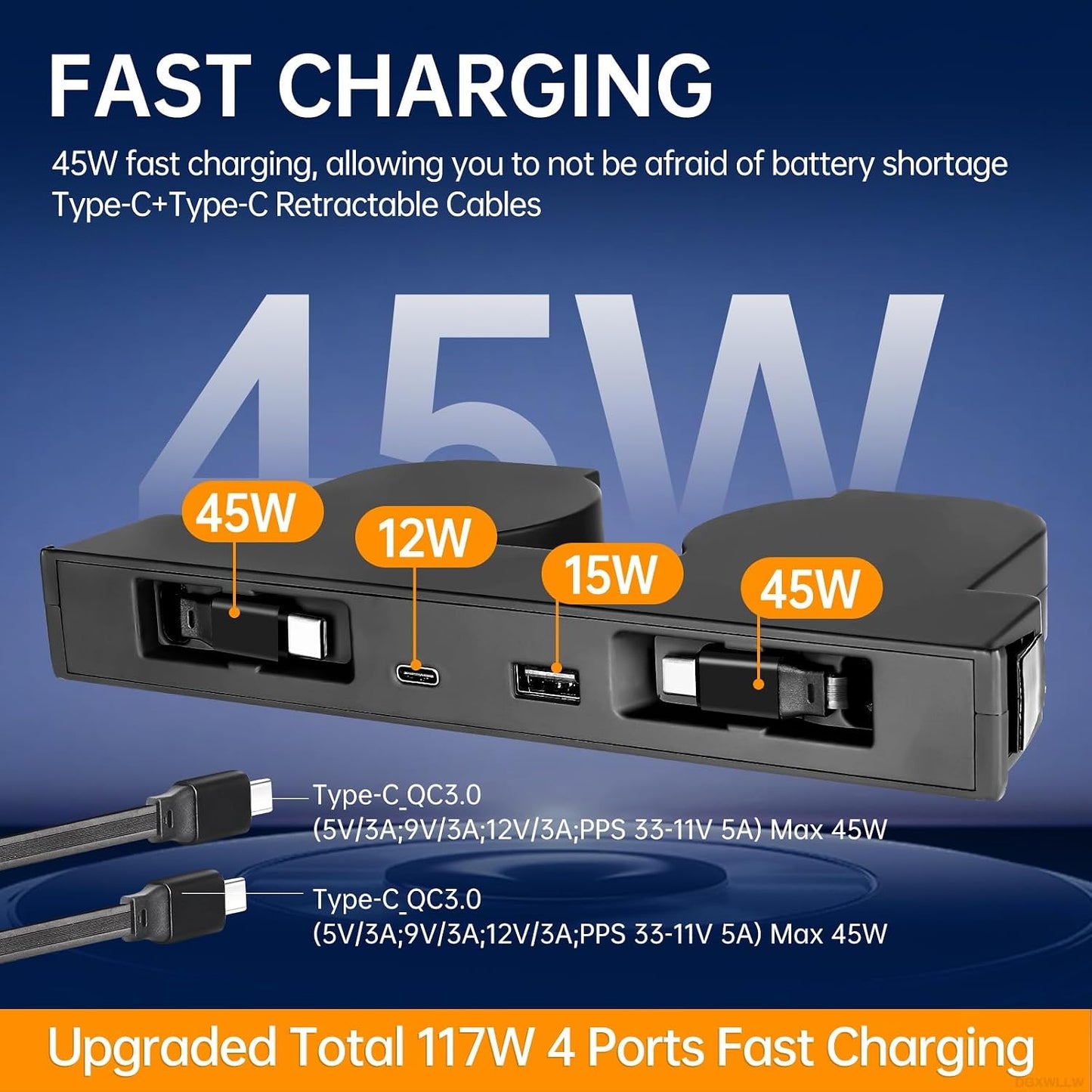 USB Hub for Tesla Model Y Juniper 3 Highland Y L with Dual Type-C | Fits Model Y Juniper 2025 2026 Model 3 Highland 2024-2026 Y L, 117W 4-in-1 Center Console Docking Station with Sunken Design
