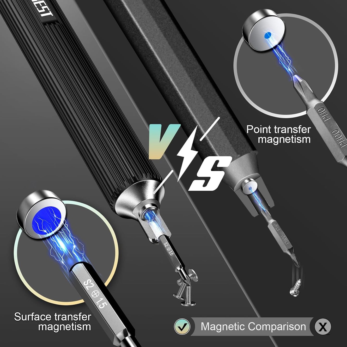JOREST 32-In-1 Small Precision Screwdriver Set Magnetic, Eyeglass Repair Kit, Gadgets Gifts for Men, Multi Bit Mini Screwdriver with Torx Bits for Electronics, Glasses, PS5/4, Camera, Phone, Laptop
