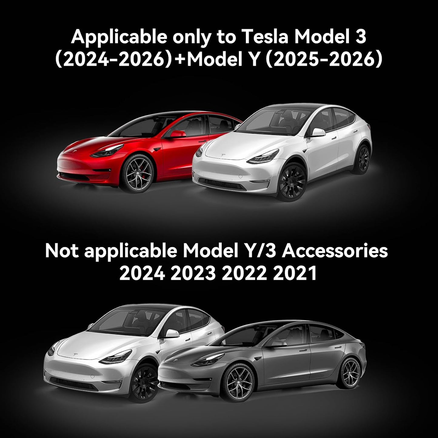 130W USB Hub for Tesla Model 3 Highland 2024 2026 Model Y Juniper 2025 2026, 65W+45W Dual Type-C Retractable Cables 4 in 1 Multi Port Fast Charger Docking