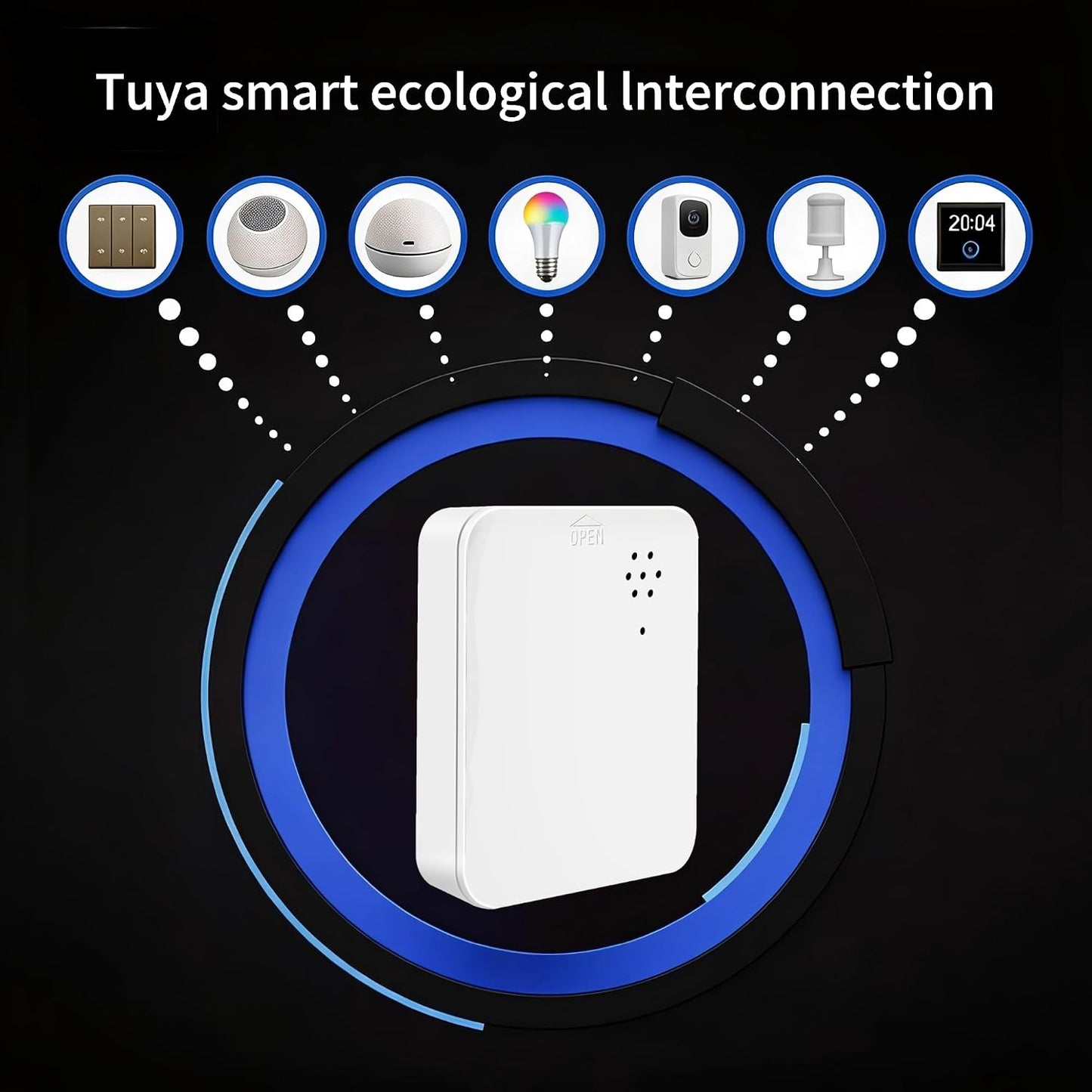 Smart Zigbee Water Leak Detector/Water Sensor with 80dB Audio Alarm & App Alert, IP67 Waterproof Wireless Flood Sensor for Kitchen, Basement, Works with Tuya/Smart Life APP, Zigbee Gateway Required