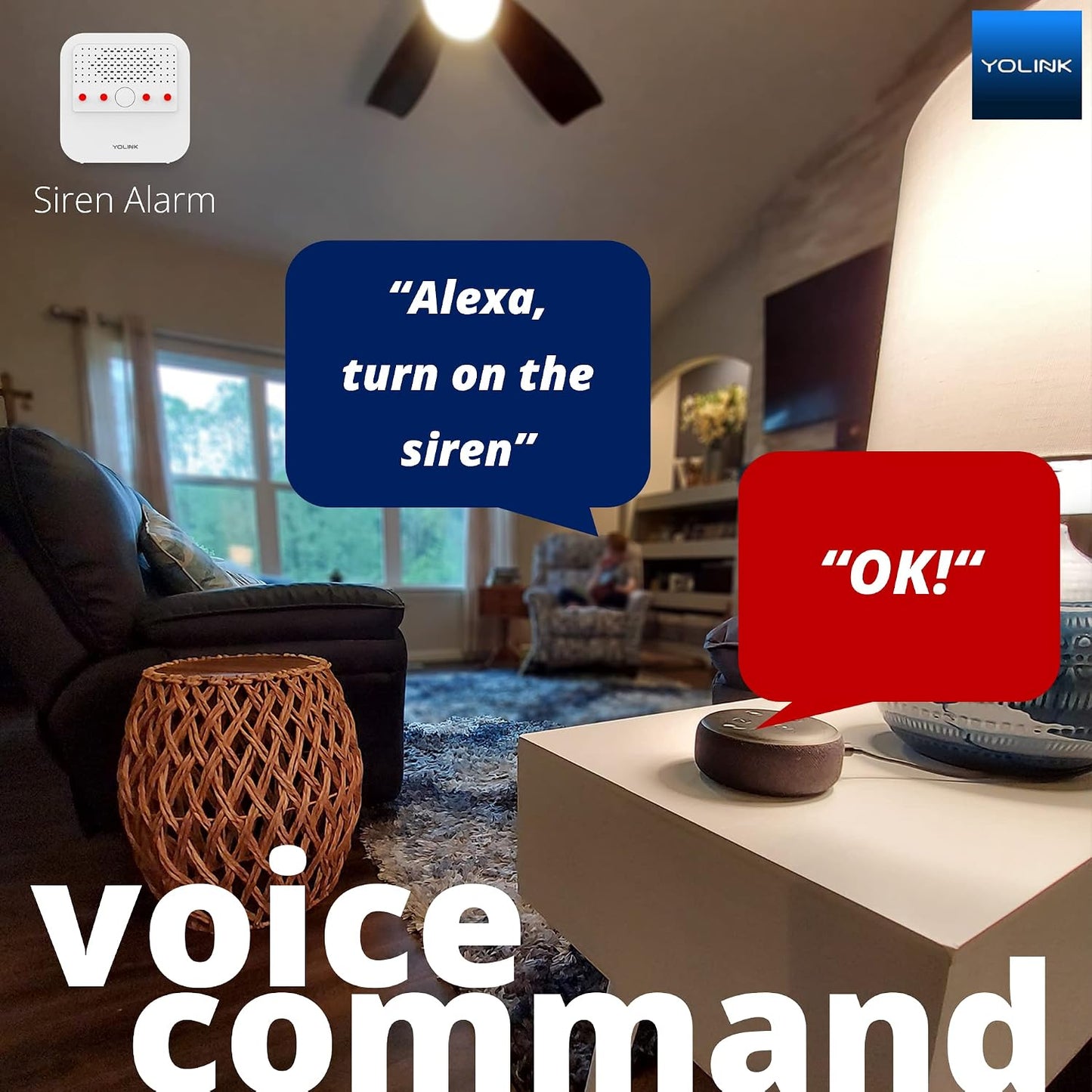 YoLink LoRa Smart Water Alarm Bundle: Hub + 4 Water Leak Sensors & 110dB Wireless Siren Alarm System with Email/SMS/Push Alerts, 1/4 Mile Range