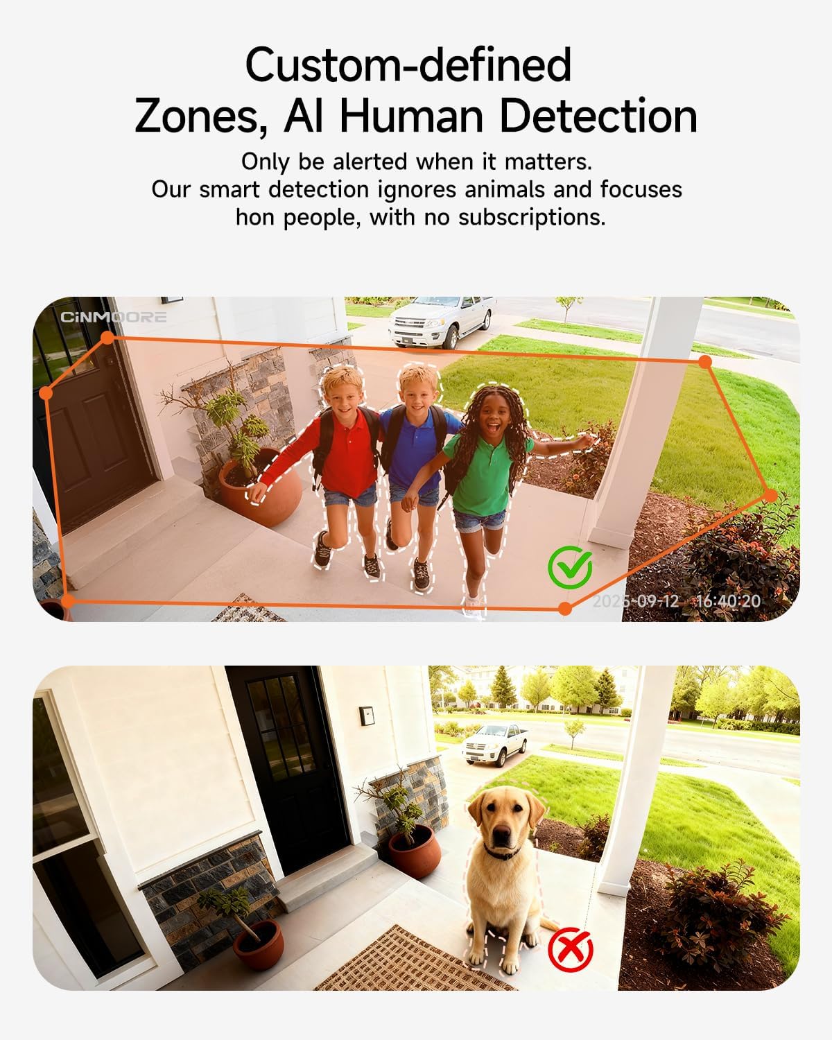 2 Pack 2.5K Security Camera Wireless Outdoor, 2.4G WiFi Battery Powered Outdoor Camera, Magnetic Mount Cameras for Home Security, Color Night Vision, Spotlight, Siren Alarm, 2-Way Talk