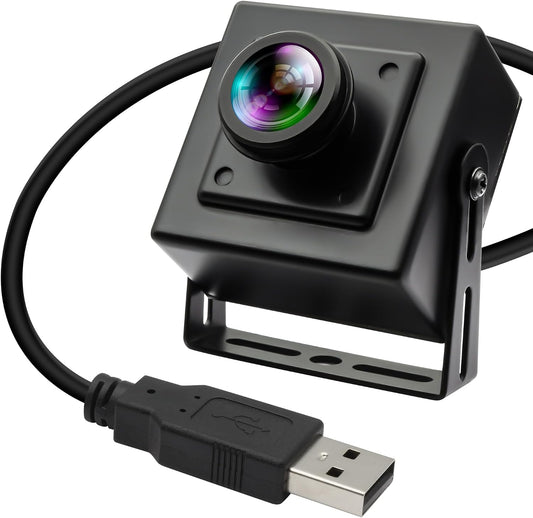 120fps USB Camera 12Megapixel High Speed Starlight Lightburn Low Illumination Slow Motion 4K Webcam with 185Degree Fisheye Wide Angle Lens Plug and Play for Inspection Microscope 3D Printer