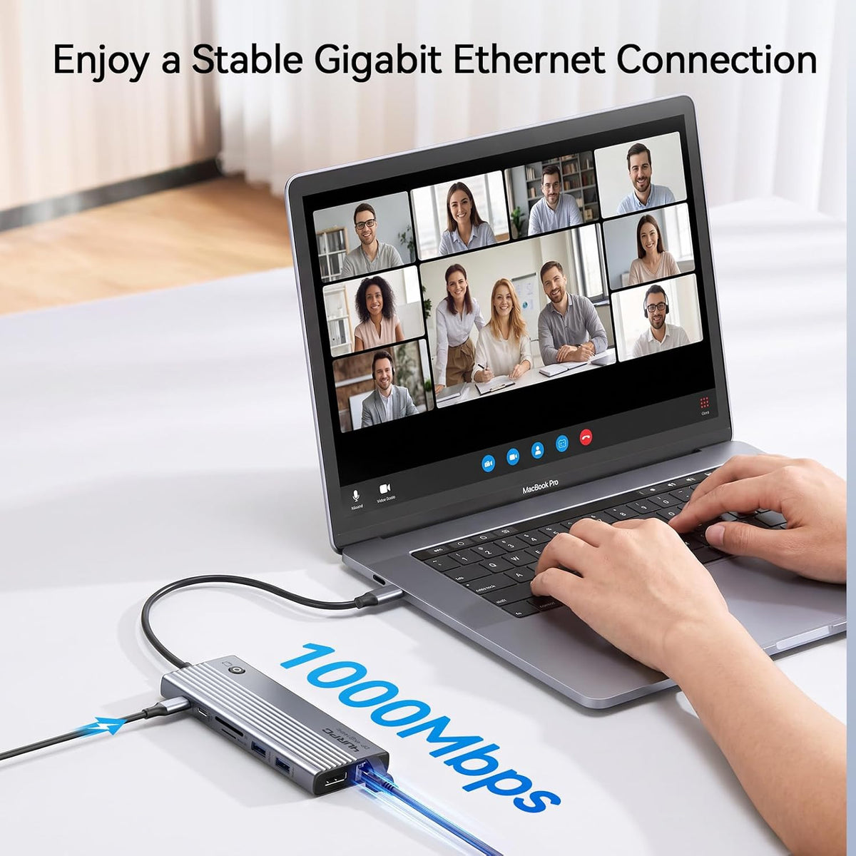 Laptop Docking Station 3 Monitor 4K, 14-in-1 USB C Docking Station