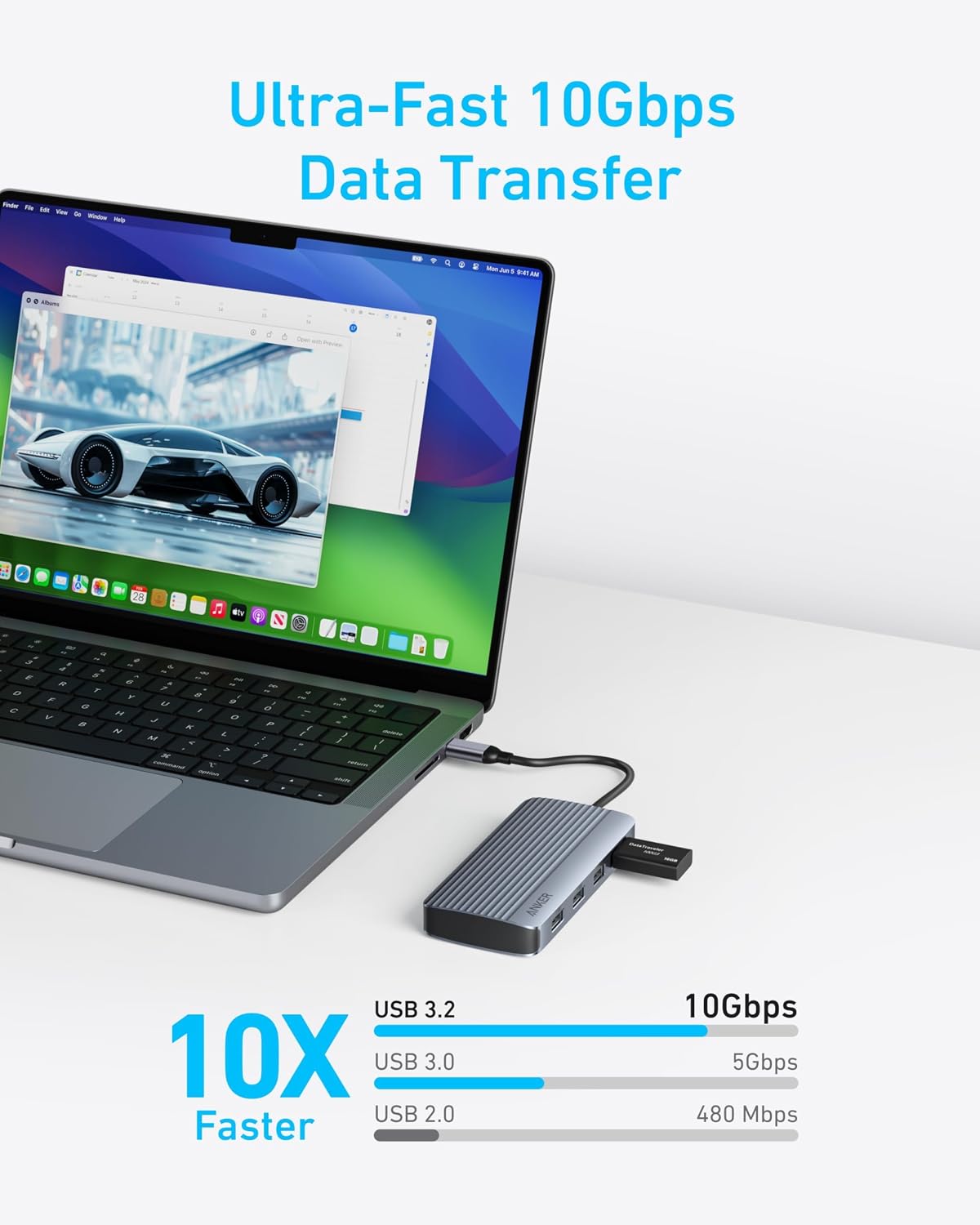 Anker 7-in-1 USB-C Hub, Dual Monitor USB C Docking Station