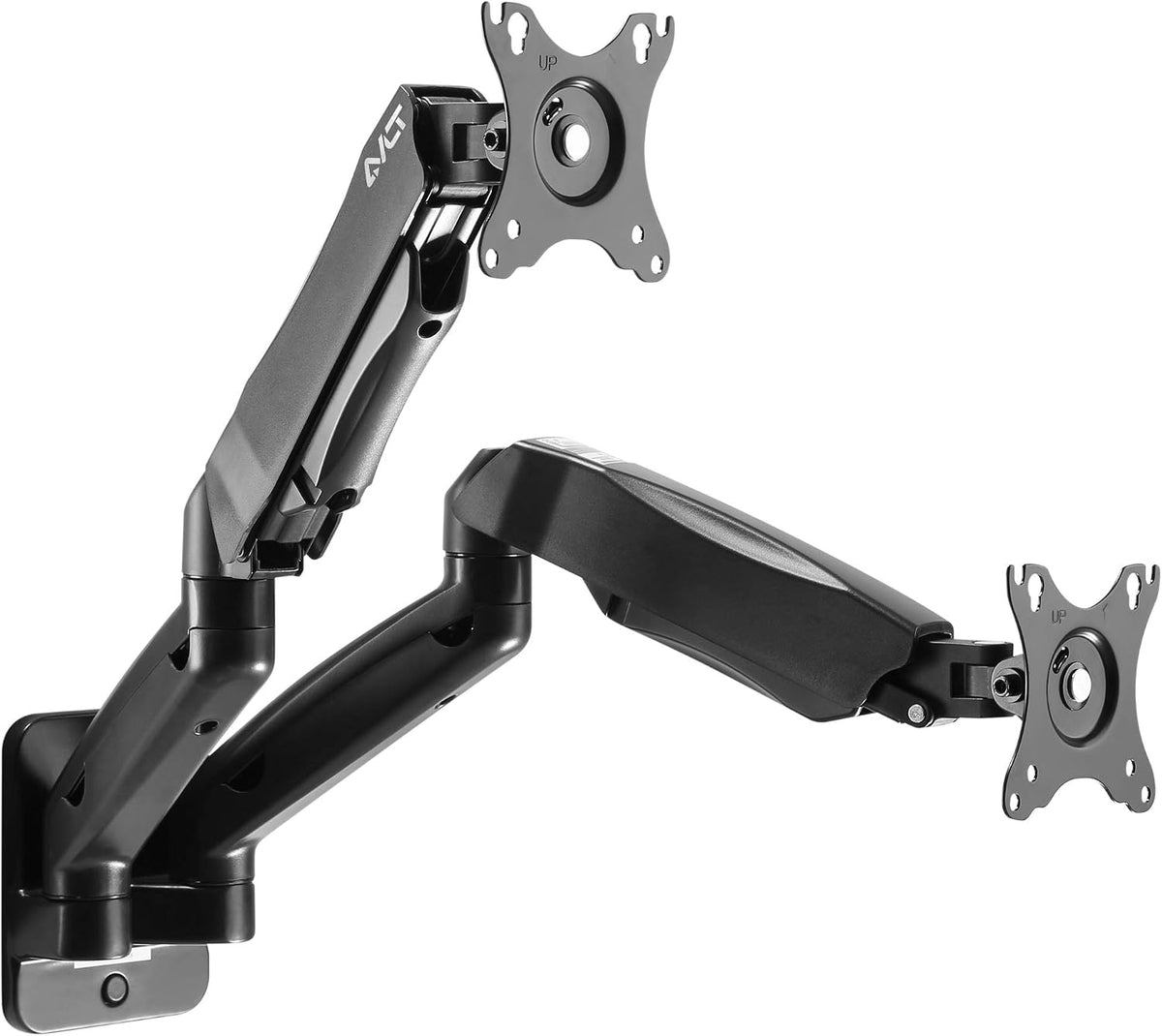 AVLT Dual 17"-32" Monitor Wall Mount fits Two Flat/Curved Computer Screen