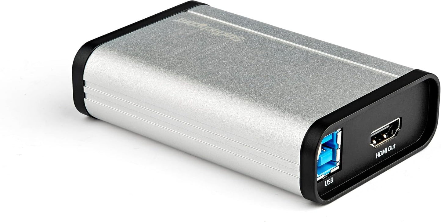 StarTech HDMI to USB-C Video Capture Device, 1080p, 60fps, TAA (UVCHDCAP) | External USB 3.0 Type-C Capture/Live Streaming, Comp with USB-C/USB-A/Thunderbolt 3, HDMI Audio/Video Recorder Adapter