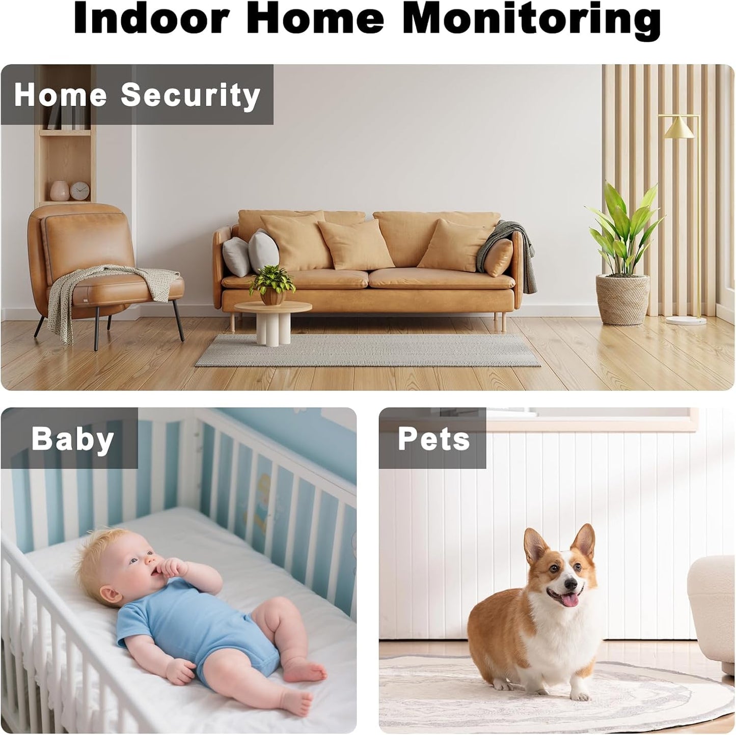 Thirdeyes 1080P Camera Charger with 2.4G/5G WiFi, Wireless Mini Camera for Indoor Home Security, Nanny Cam for Pets & Baby, Real-Time Monitoring, Motion Detection, Plug-in Wall Charger Cam