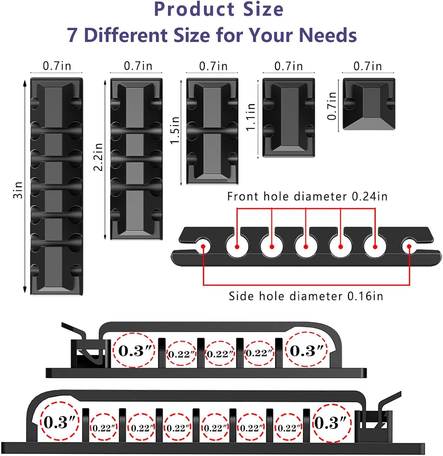 ELII 327 PCS Cable Management Kit 4 Cable Cable Sleeves,65 Cable Clips | 13Cord Holders,25 Roll Cable Organizer Straps,200 Fastening Cable Ties,20 Cable Zip Tie Mounts for Computer