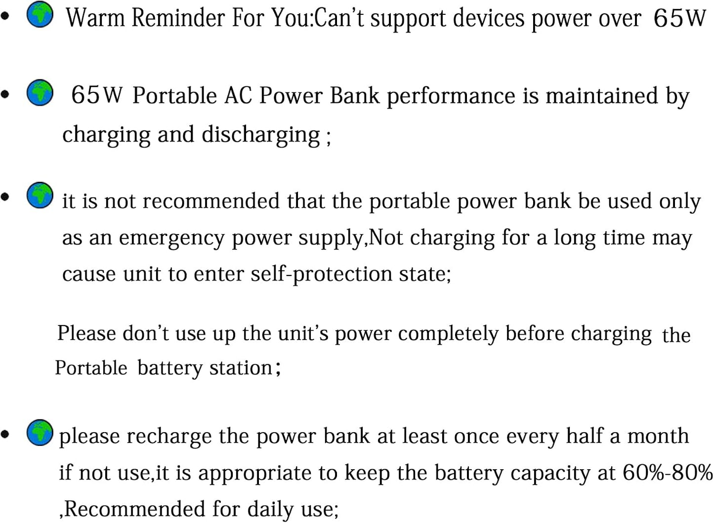 Portable Power Bank with AC Outlet, 65W 110V Portable Laptop Charger Backup | Portable Battery Bank 24000mAh External Battery Pack Fast Charging Power Source for Outdoor Tent Camping RV Smart Devices Use