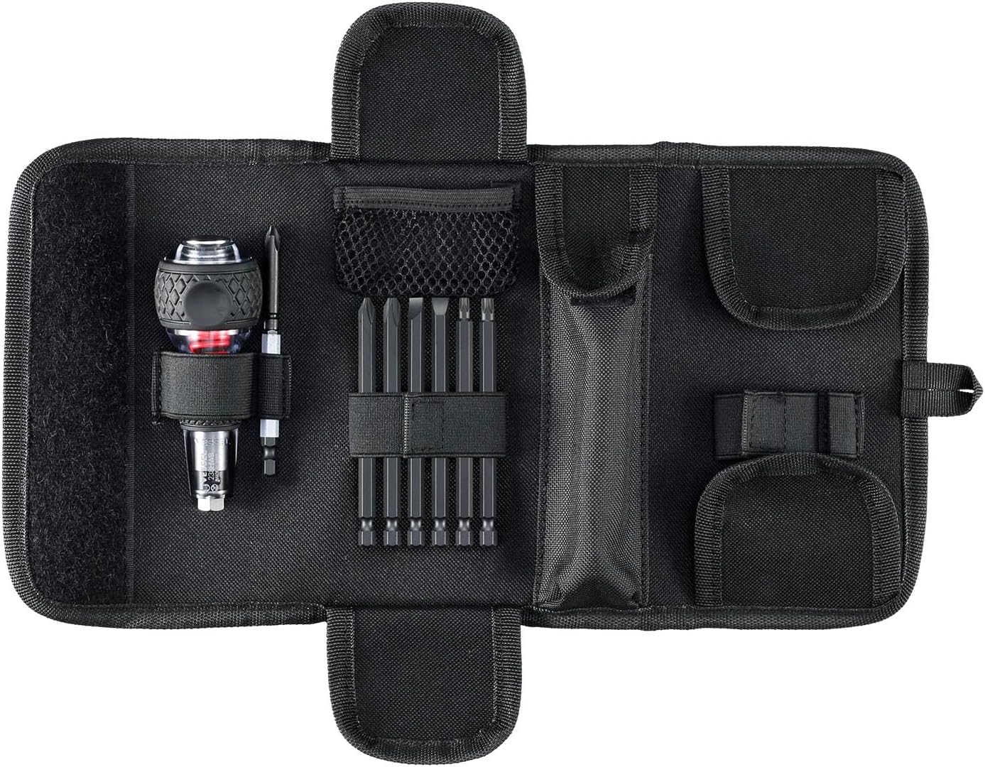 (US Model) VESSEL Impact & Out Screwdriver with 7pcs bits and Pouch