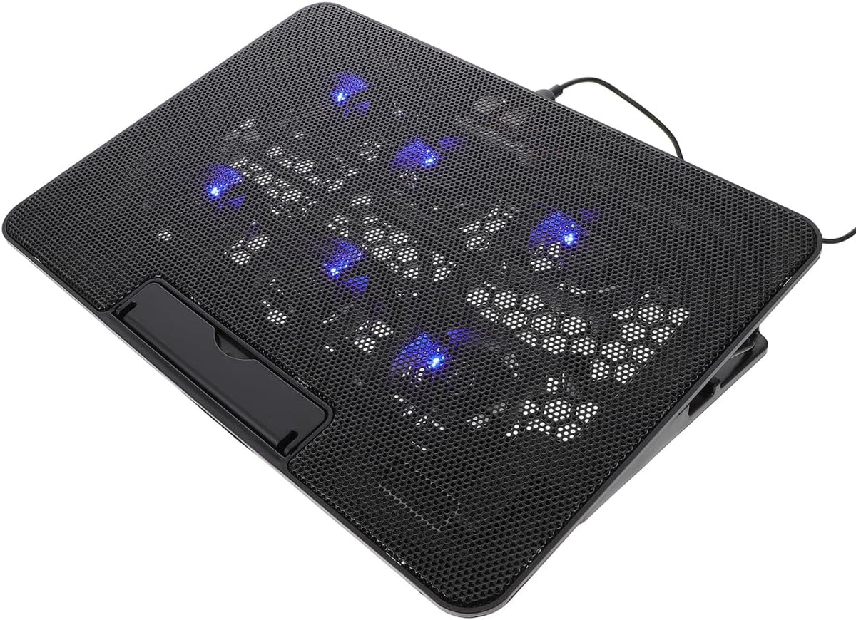 Operitacx 15.6"-17" Laptop Cooling Pad - Adjustable Laptop Cooler Stand with Quiet Fans, Ergonomic Notebook Fan Holder for Gaming and Office Use