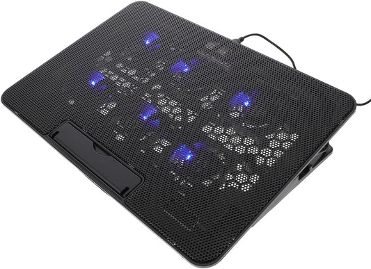 Operitacx 15.6"-17" Laptop Cooling Pad - Adjustable Laptop Cooler Stand with Quiet Fans, Ergonomic Notebook Fan Holder for Gaming and Office Use