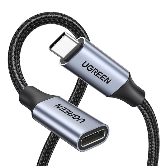 UGREEN USB C Extension Cable, (10Gbps/100W) USB C Extender 3.3 ft | Fast Charging & Transfer Type C Male to Female Cord Compatible with PSVR2/MacBook Air M2 Pro//iPad Pro/Magsafe