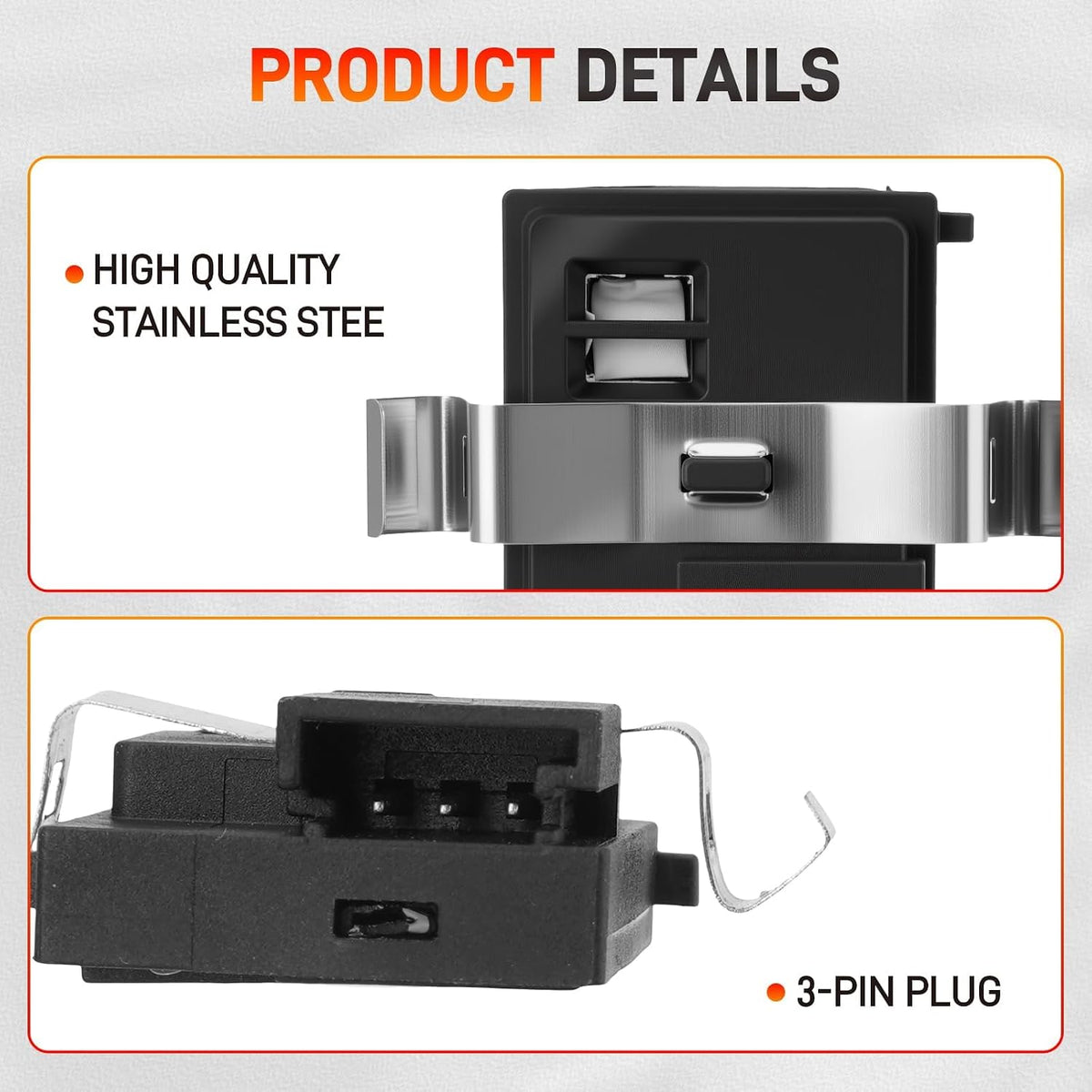 55111389AF HVAC Humidity Sensor Compatible with Jeep Grand Cherokee Compass, Dodge Ram 1500 Durango Challenger Charger Journey Dart, Pacifica Voyager 200 300, 2011-2023, Replace# 926-369 55111389AD