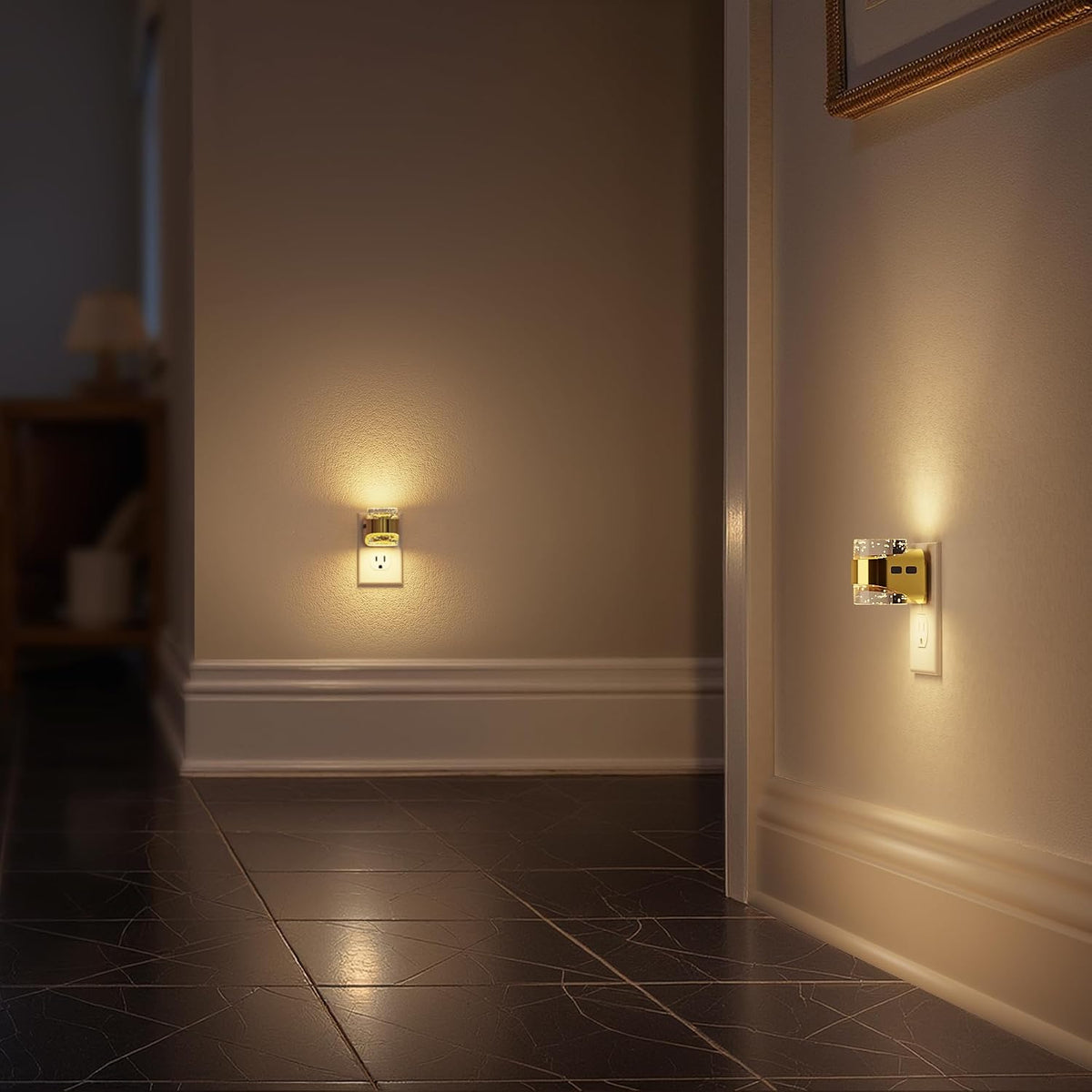 Briignite Night Lights Plug into Wall Dimmable Night Light Bubble Design