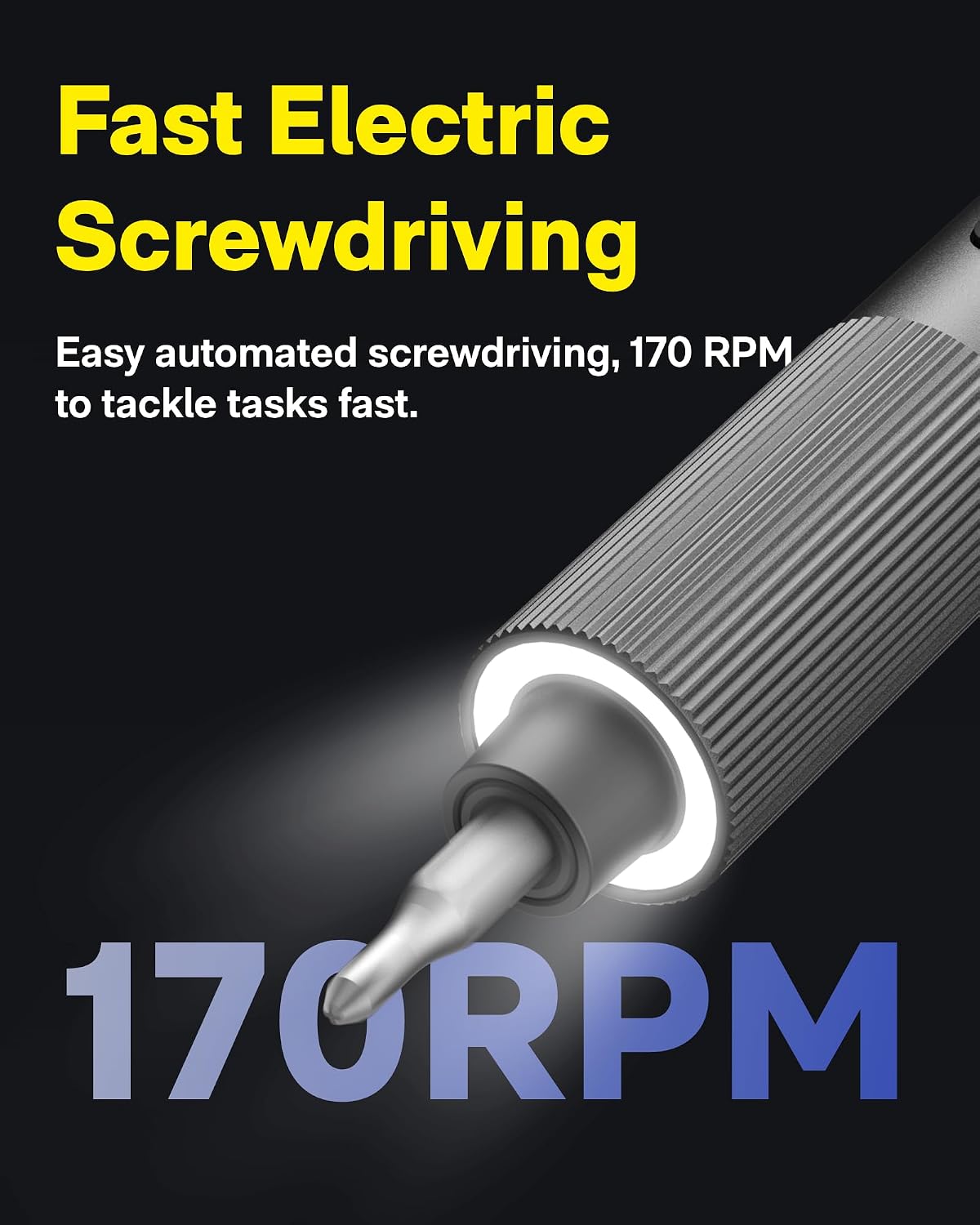 HOTO 25-in-1 ADV Mini Electric Screwdriver Set with LED & Dual Torque | Professional Repair Tools for Technicians, Engineers, and DIY Electronics Maintenance