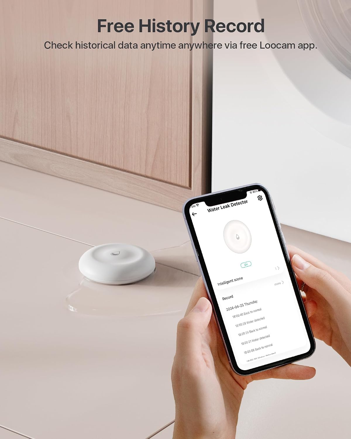 Water Leak Detector 3 Pack & Smart Hub for Home, | Wireless 2.4GHz WiFi & Zigbee, Mini Water Alarm Leak Detector, Audible Alarm APP Notification, Water Sensor IP66 Waterproof