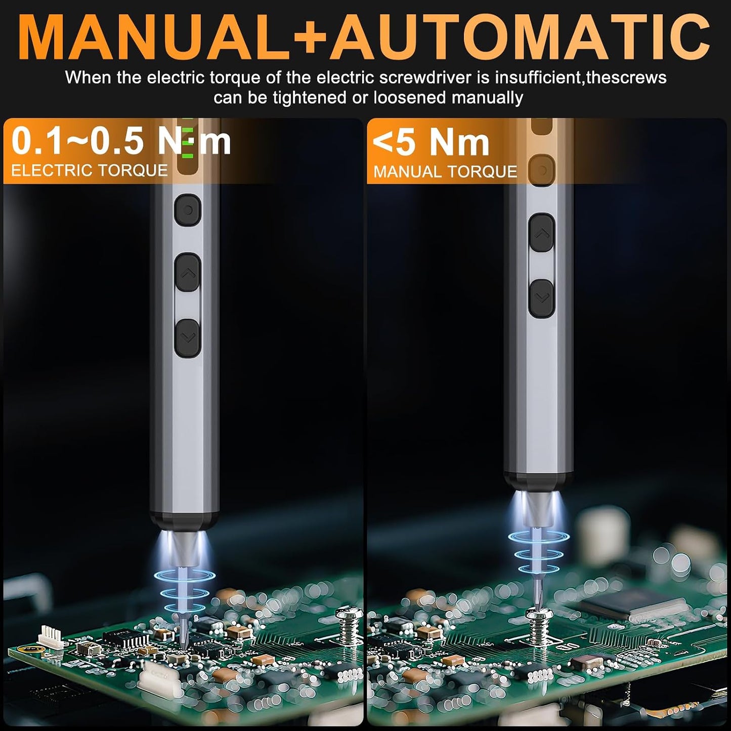 Mini Electric Screwdriver, 3.7V Precision Screwdriver Set Cordless Screwdriver Rechargeable 72 In 1 Magnetic Bit Repair Tech Tool Kit for Electronics Computer Phone Laptop Camera RC Car Watch Glasses