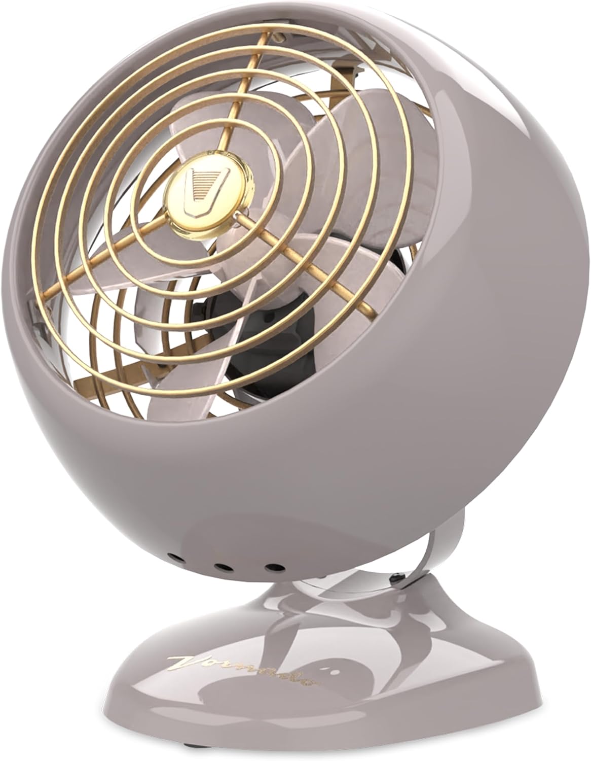 Vornado VFAN™ Mini Classic Vintage Metal Desk Fan, 2-Speed, Adjustable Tilt, Personal Air Circulator for Bedroom, Office, Dorm Room, Portable Quiet, Vintage Green
