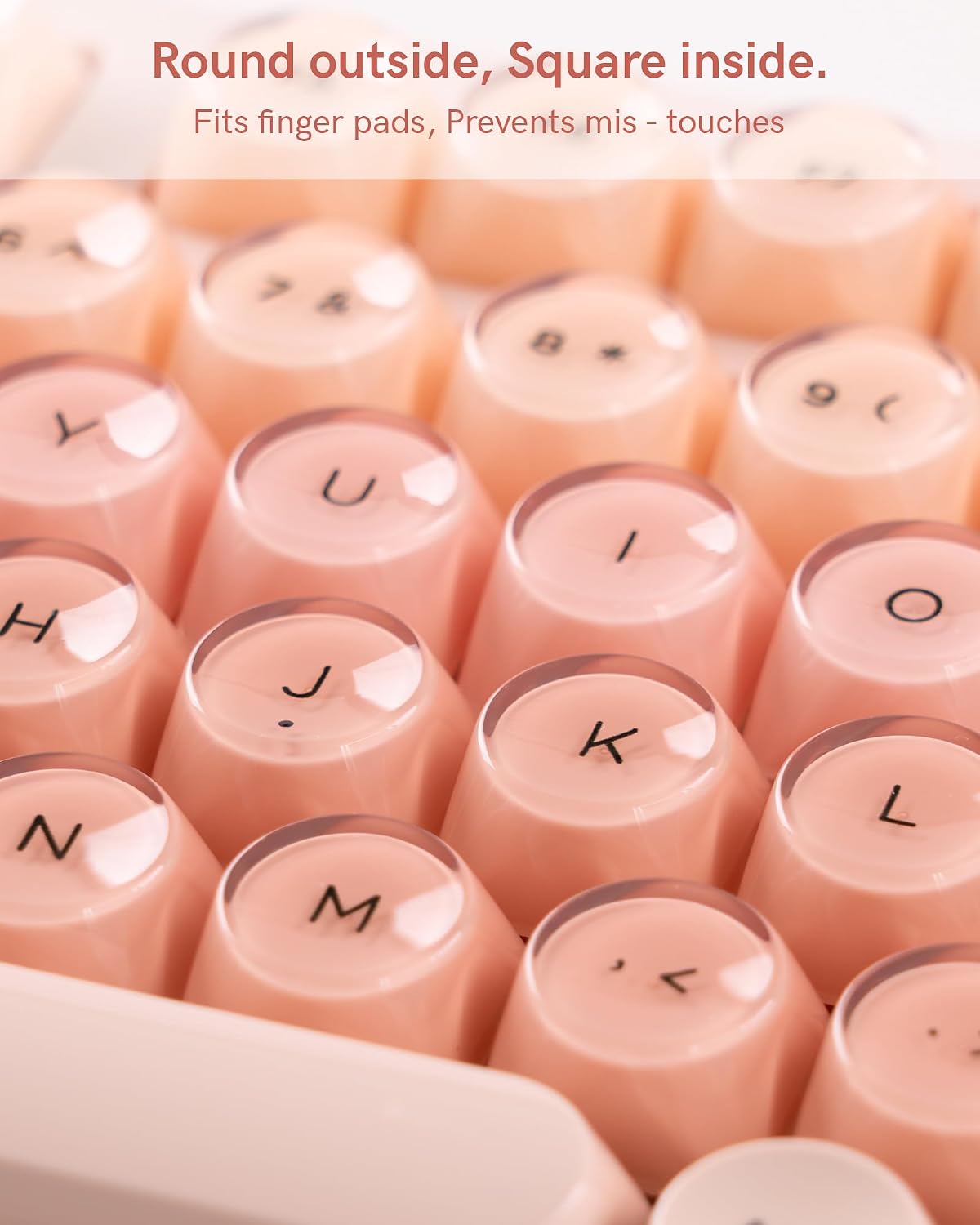 Keymatic Foundation Mechanical Keyboard,98% Pink Creamy Keyboard Gaming Keyboard,3 Mode with Multimedia Screen,RGB Backlit,Jelly MOA Profile keycaps for Win/Mac,Pink