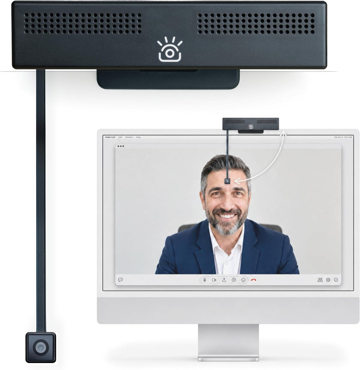 Pro 4K HD Webcam Eye Contact Camera for Desktop