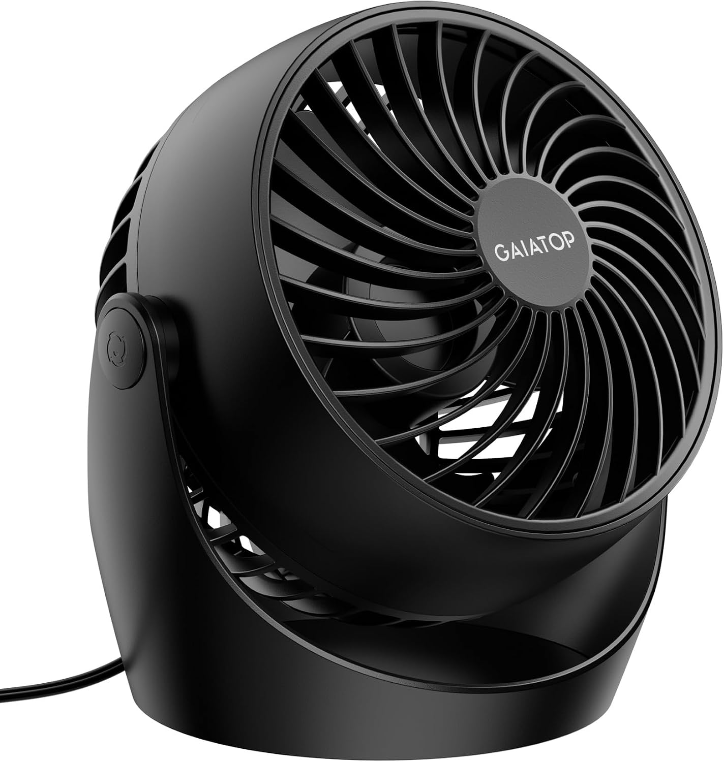 Gaiatop Desk Fan, 5-Inch Portable Electric Table Desktop Air Circulator Fan | Powerful with 3 Speed 360° Adjustable Tilt Compact Design For Cooling Home Room Bedroom Bathroom Kitchen Office