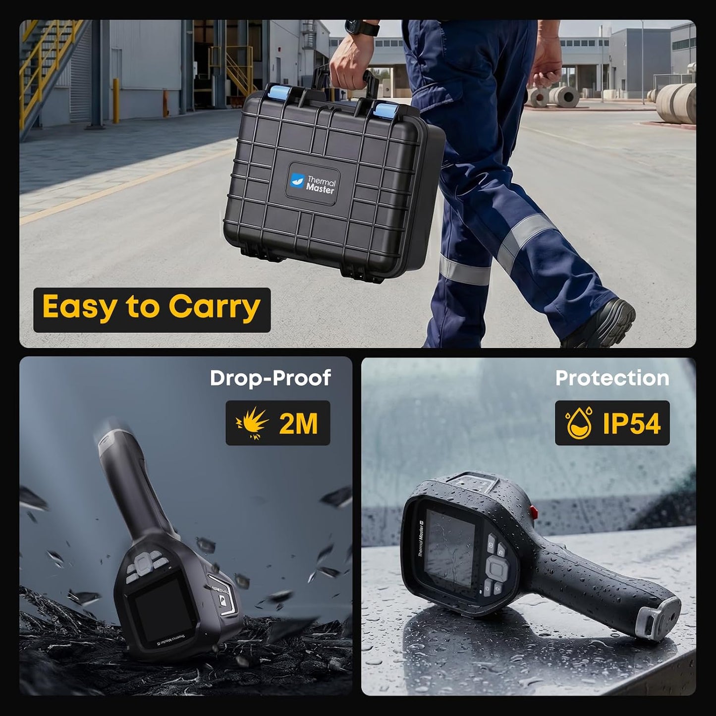 Thermal Master Thor002 Handheld Thermal Camera, 512 × 384 X³ Resolution | 3.5" IPS Screen, 5 Imaging Modes, -4℉ to 1022℉, ±3.6℉ Accuracy Thermal Imaging Camera for Home, HVAC, Electrical Inspections